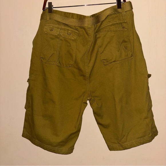Stacy Adams Men's Olive Cargo 100% Cotton Shorts 38W - Picture 4 of 11